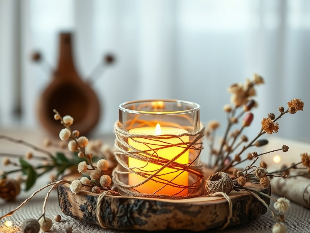 Świeczniki w stylu boho DIY: jak stworzyć naturalną dekorację krok po kroku z bezpiecznym efektem