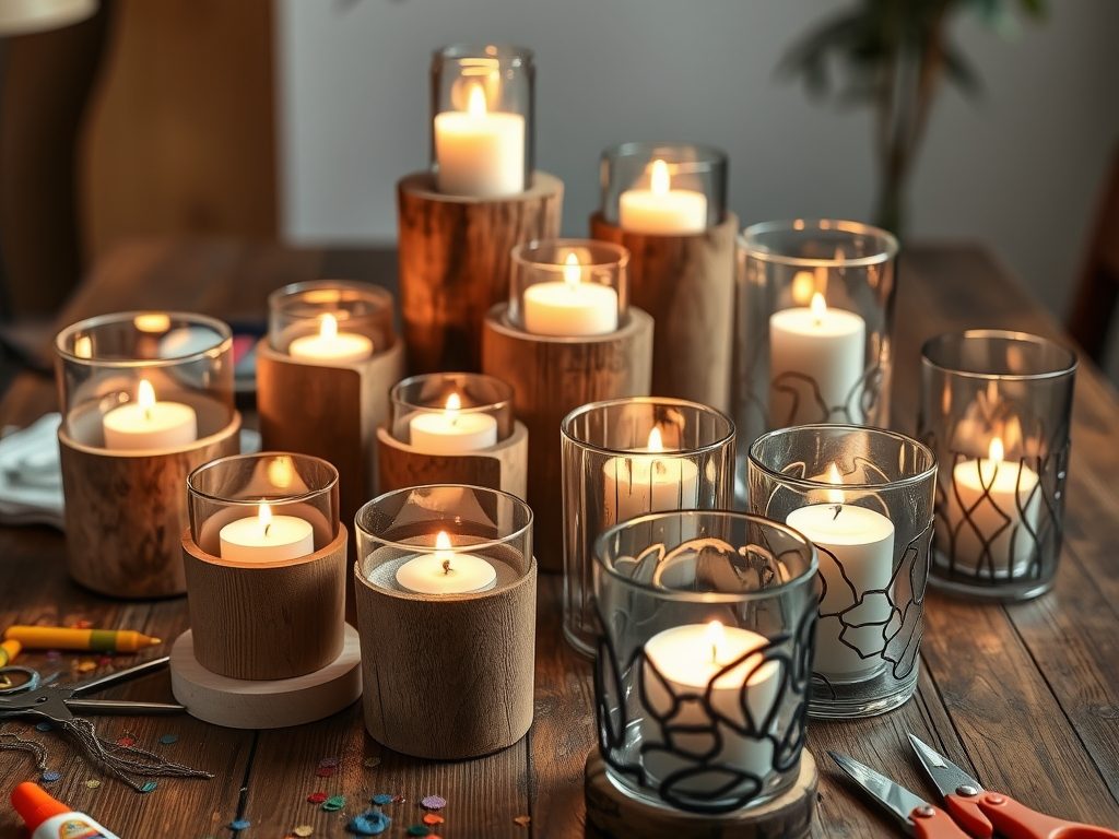 Świeczniki DIY: kreatywne pomysły i praktyczne techniki na oryginalne dekoracje domu