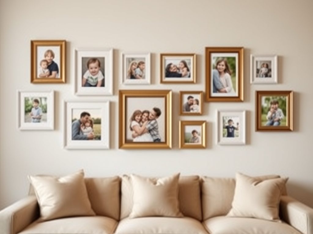 Galeria zdjęć rodzinnych na ścianie: jak stworzyć spójną i efektowną kompozycję bez chaosu