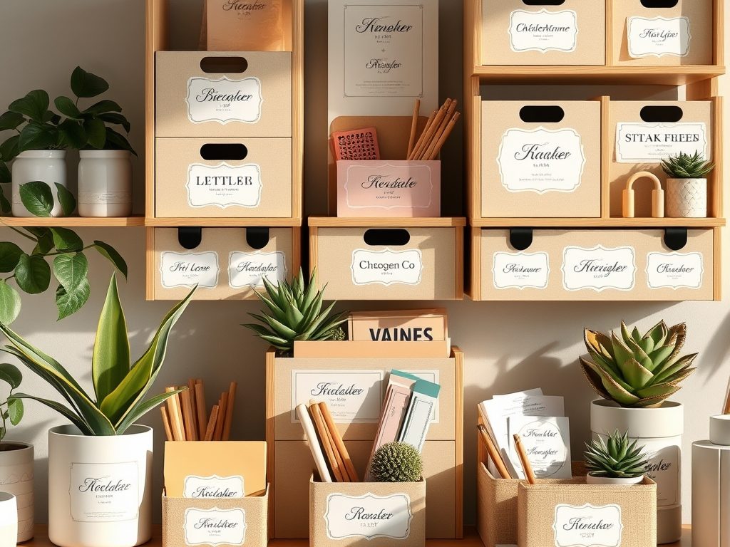 Etykiety do organizerów DIY: jak stworzyć estetyczne oznaczenia i uniknąć typowych błędów przy naklejaniu