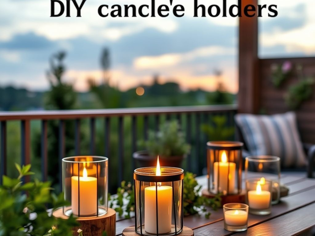 Świeczniki na taras DIY: jak stworzyć dekoracje łączące klimat i bezpieczeństwo użytkowania
